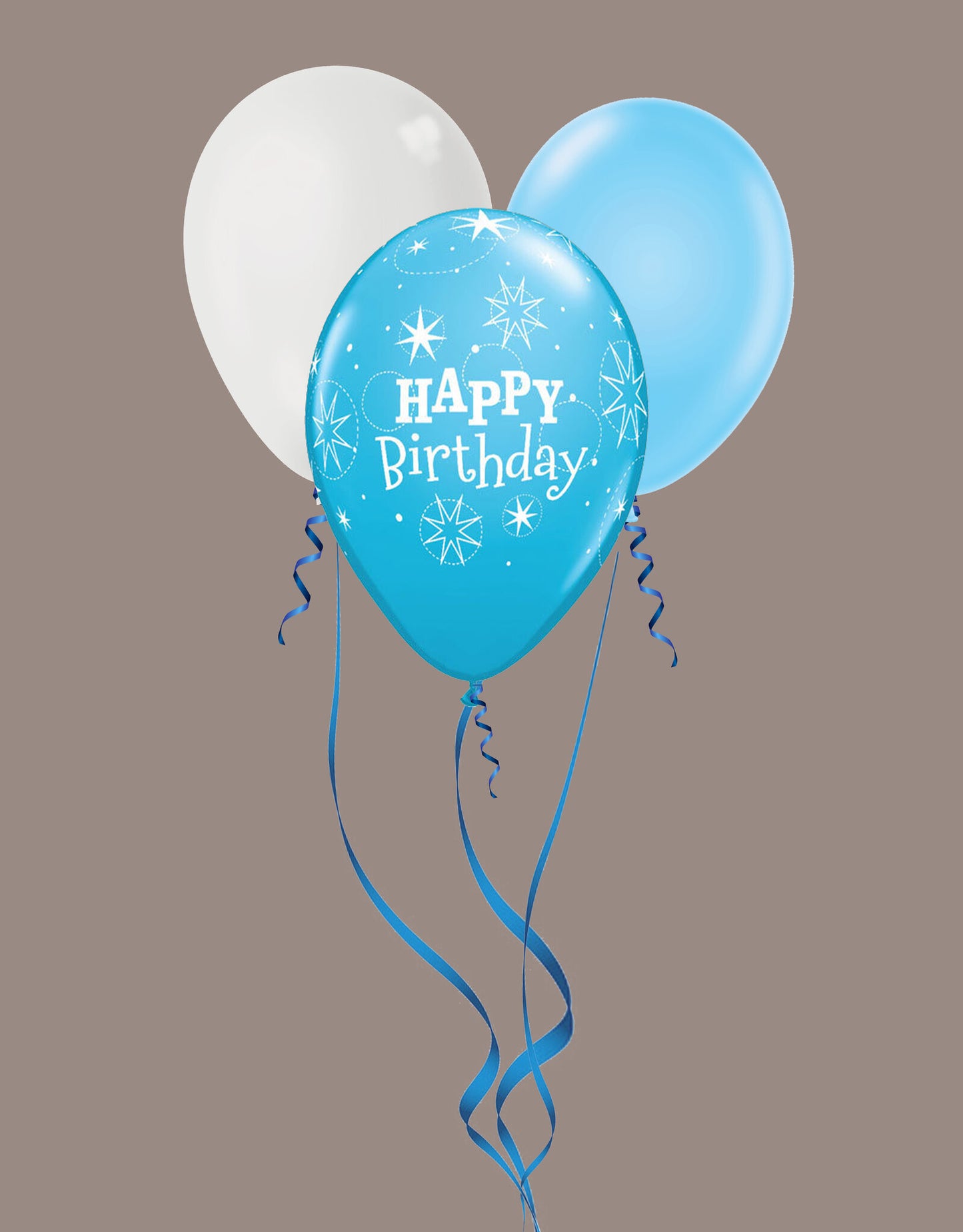 Happy Birthday (Dark Blue Set) Balloons