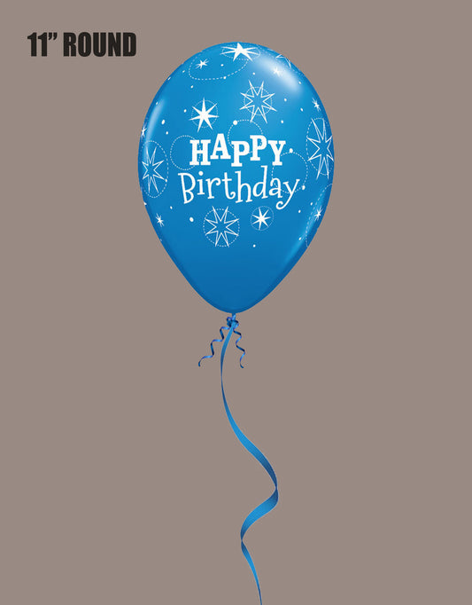 Happy Birthday (Dark Blue) Balloon