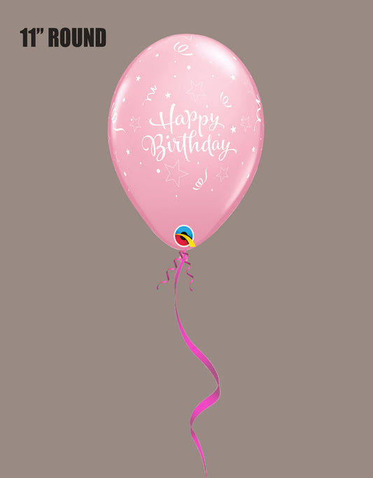 Happy Birthday (Light Pink) Balloon